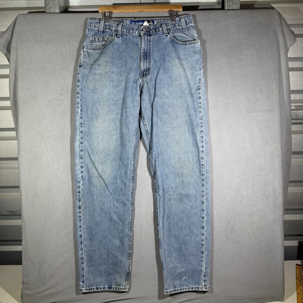 Vtg 90s Levis Silver Tab Baggy Jeans 34x34 Loose Fit USA Made 1995 EUC Cotton